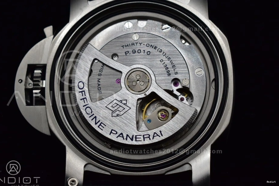 Best 1:1 on Black Dial P.9010 Edition PAM1312  Black VSF Leather Strap 1126